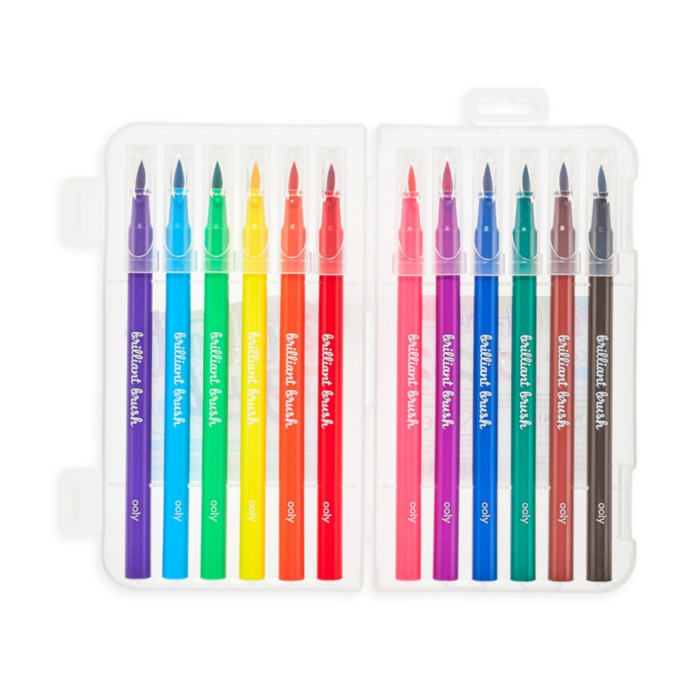 Ooly Brilliant Brush Fırça Uçlu 12li Keçeli Kalem - 810078033998 - 810078033998