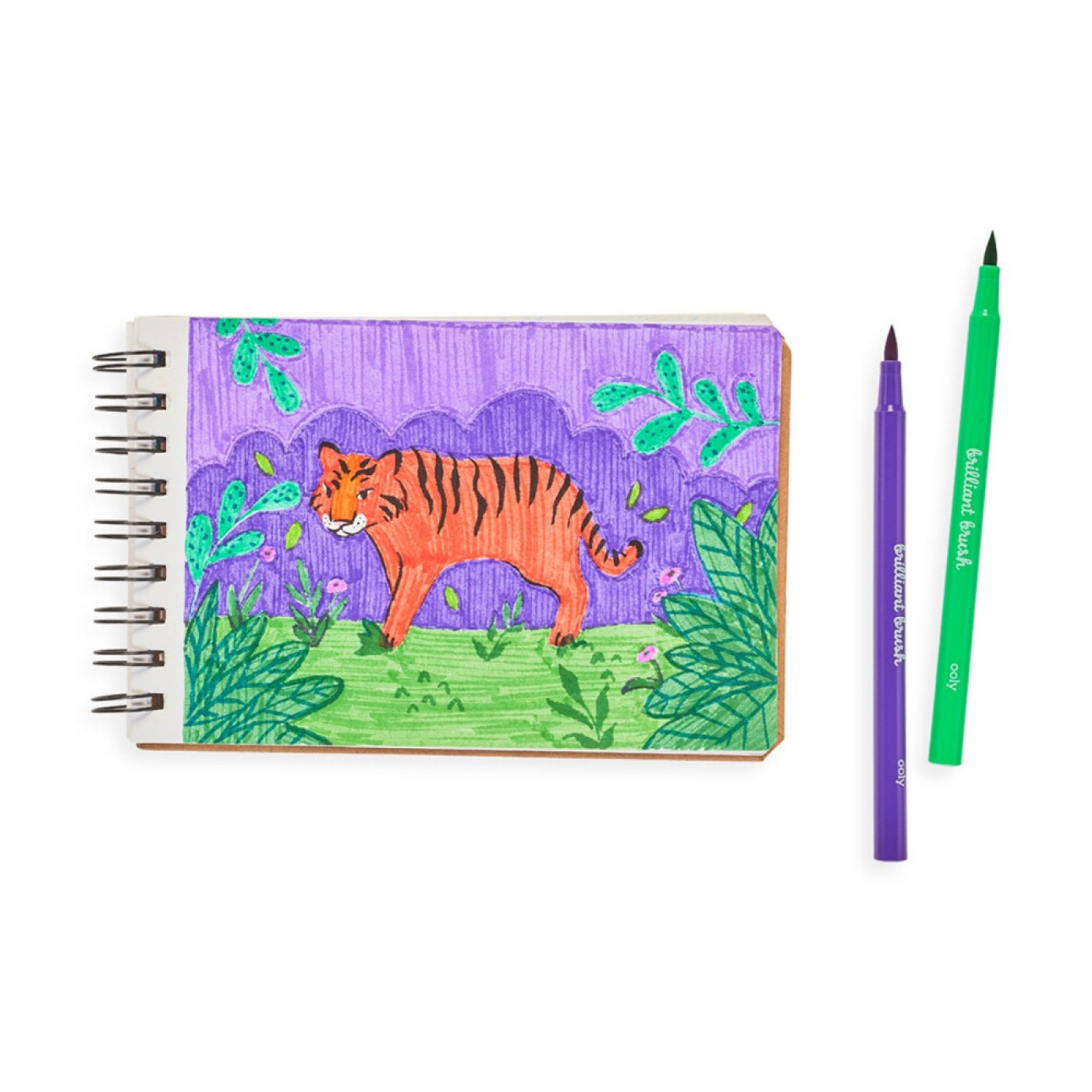 Ooly Brilliant Brush Fırça Uçlu 12li Keçeli Kalem - 810078033998 - 810078033998