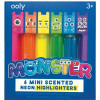 Ooly - Mini Monster Kokulu Neon 6lı Highlighter