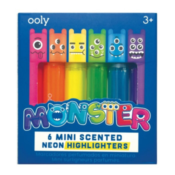 Ooly Mini Monster Kokulu Neon 6lı Highlighter Ooly Mini Monster Kokulu Neon 6lı Highlighter