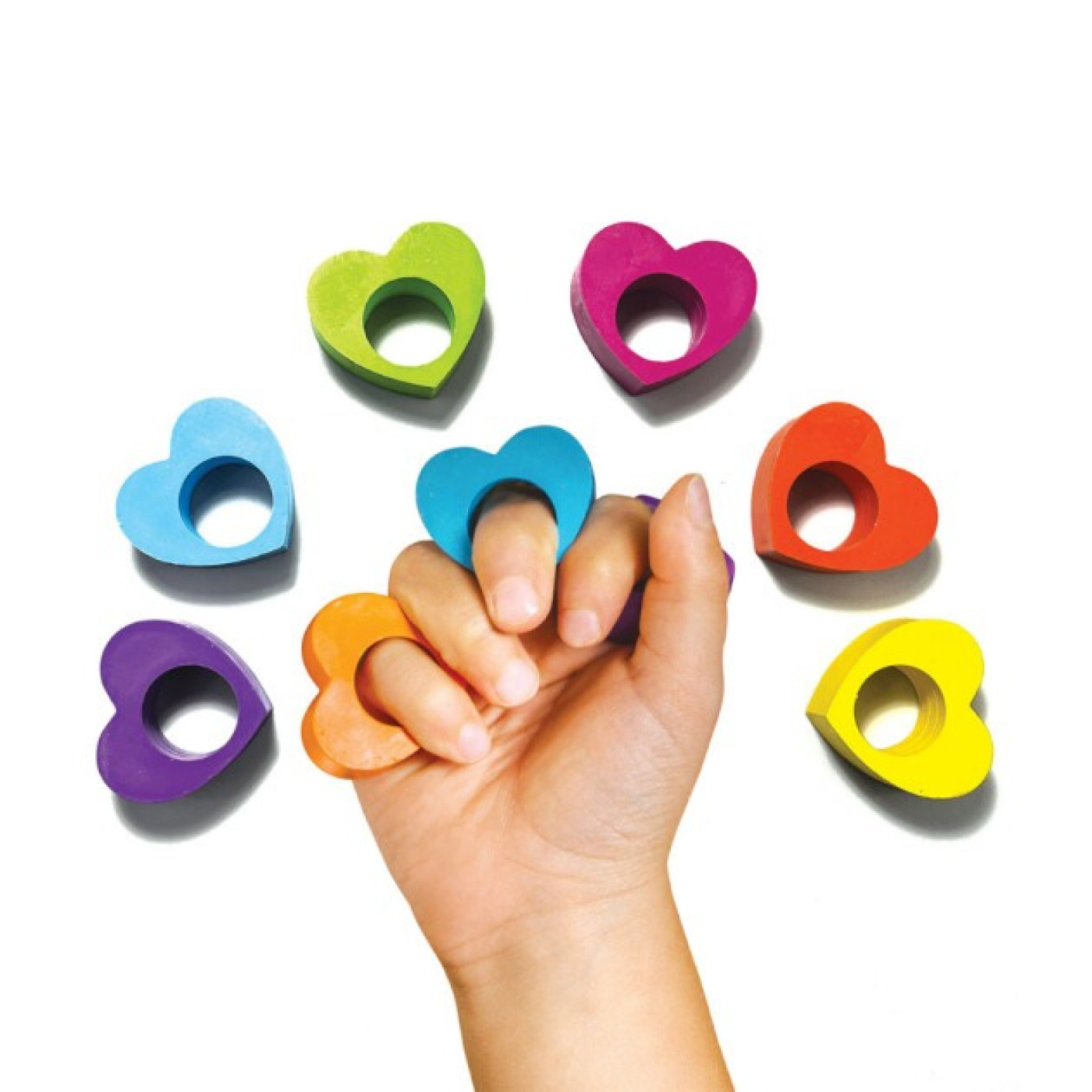 Ooly - Heart Ring 6’Lı Mum Boya - 133-105 - 810078038115