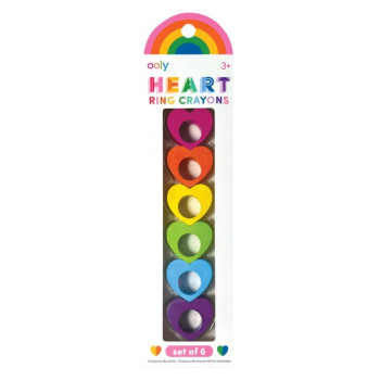 Ooly - Heart Ring 6’Lı Mum Boya Ooly - Heart Ring 6’Lı Mum Boya