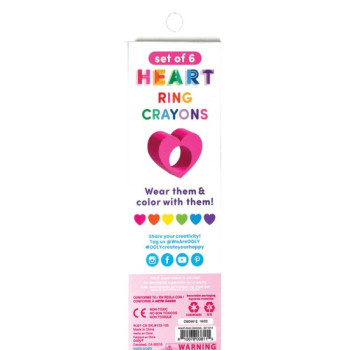 Ooly - Heart Ring 6’Lı Mum Boya