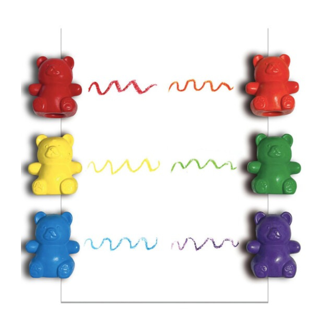 Ooly - Cuddly Cubs Bear 6’Lı Parmağa Takılabilir Mum Boya - 133-108 - 810104680424