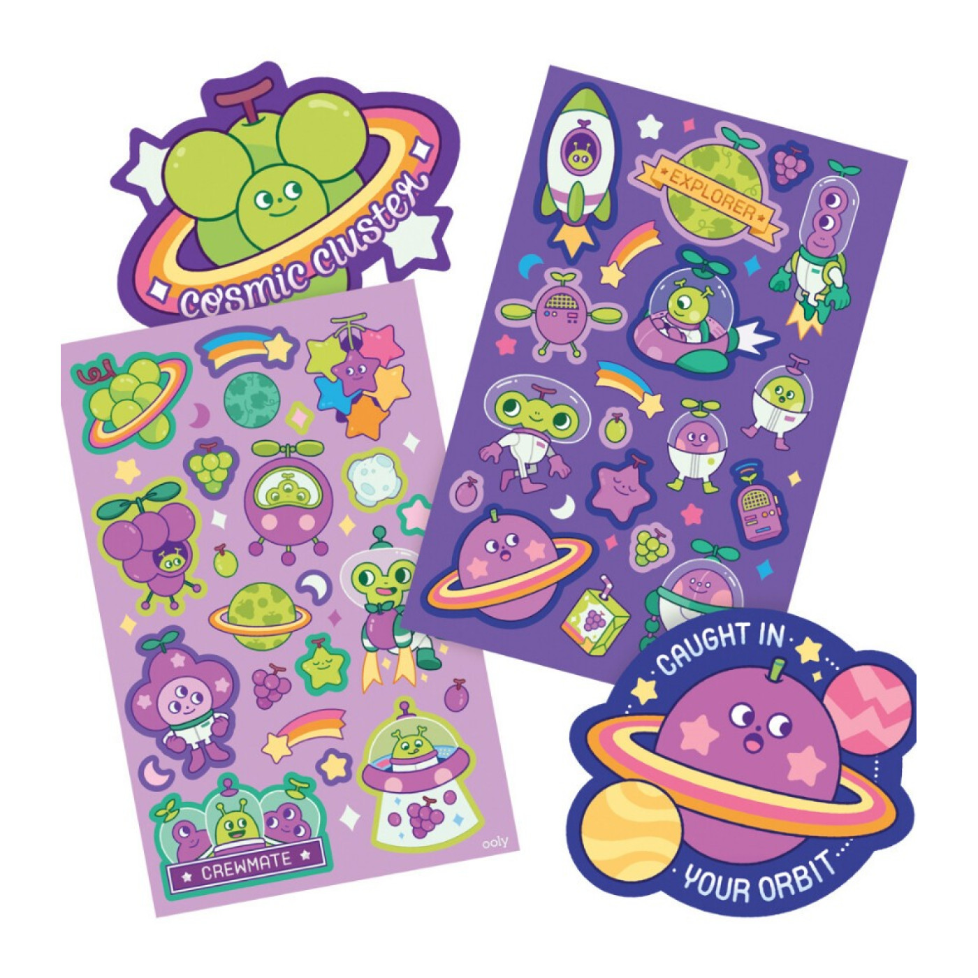 Ooly Kokulu Çıkartma Seti - Galaxy Grape - 810078037583 - 810078037583