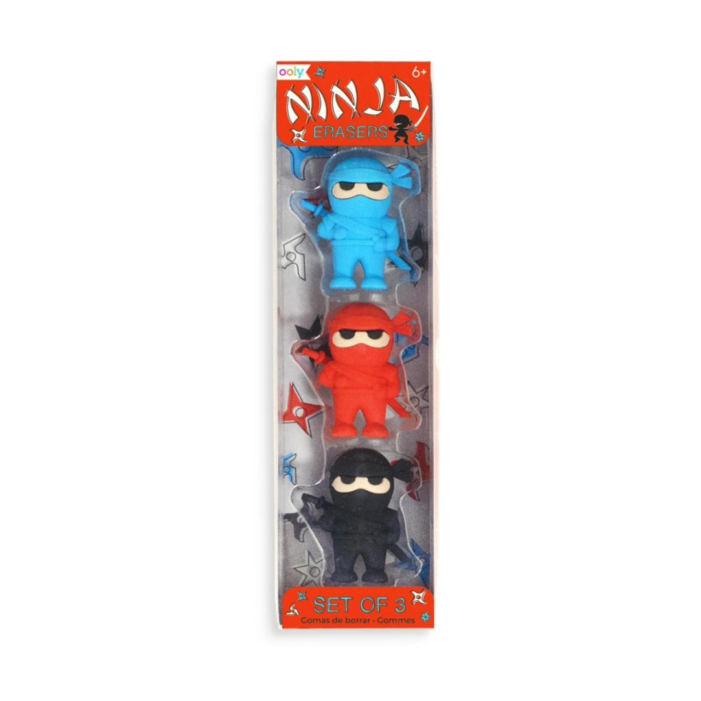 Ooly Ninja 3'lü Silgi Seti - 879426006480 - 879426006480