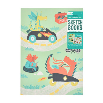 Ooly - Pad Duo 2Li Resim Defteri - Dragon Racetrack Ooly - Pad Duo 2Li Resim Defteri - Dragon Racetrack