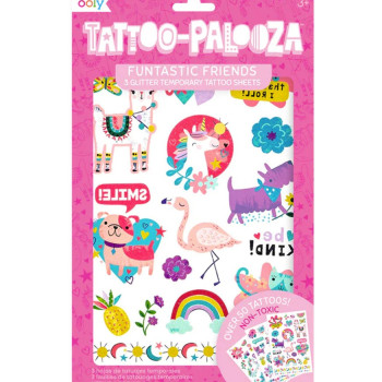 Ooly Tattoo Palooza Geçici Dövme Seti - Funtastic Friends