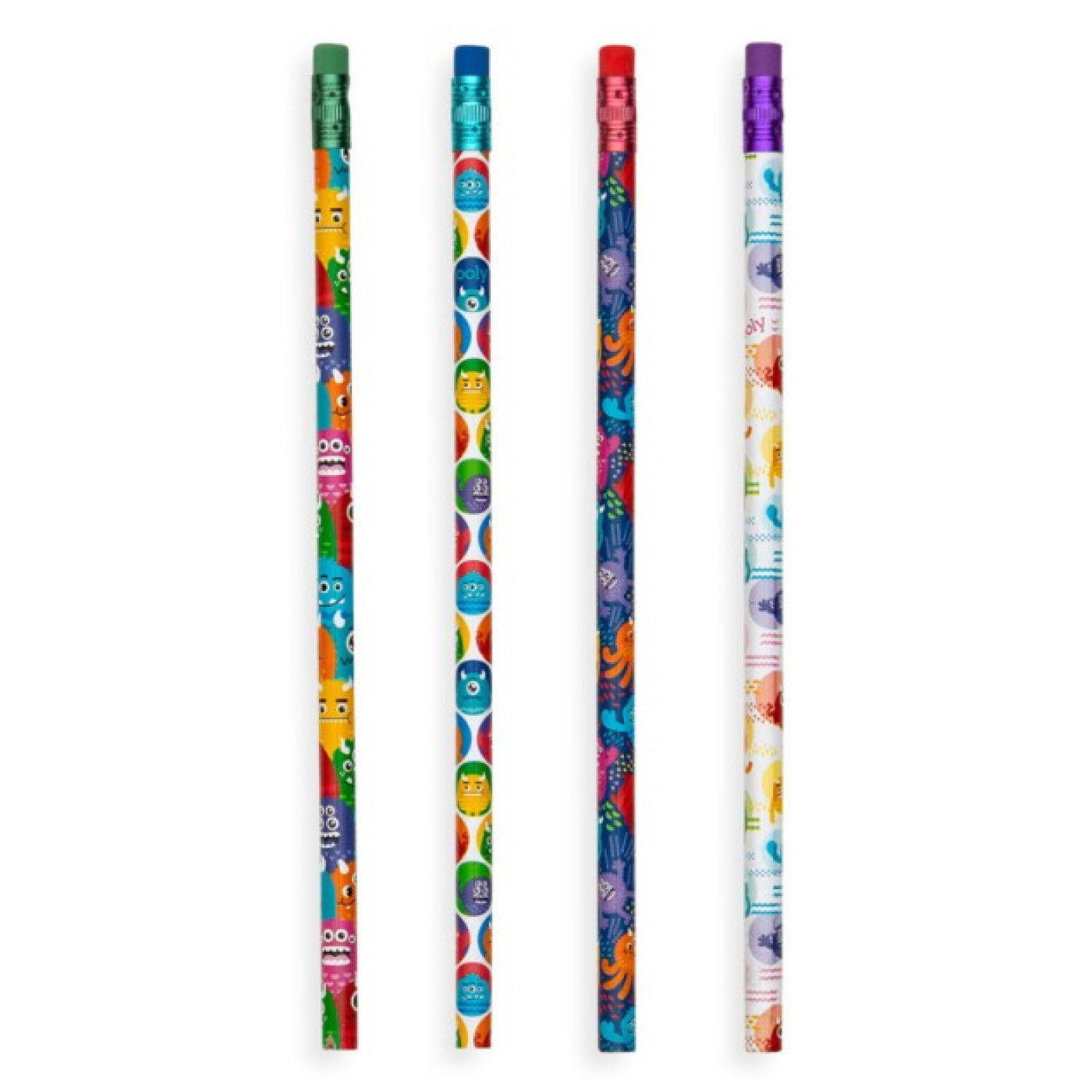 Ooly 12li Silgili Kurşun Kalem - Monsters - ST00611 - 810104682879