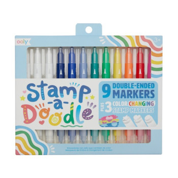 Ooly - Stamp A Doodle Çift Uçlu 12’Li Keçeli Kalem Ooly - Stamp A Doodle Çift Uçlu 12’Li Keçeli Kalem
