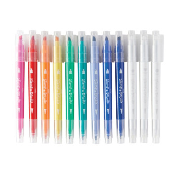 Ooly - Stamp A Doodle Çift Uçlu 12’Li Keçeli Kalem Ooly - Stamp A Doodle Çift Uçlu 12’Li Keçeli Kalem