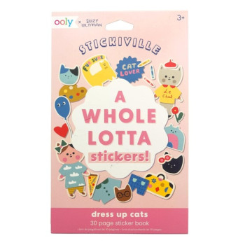 Ooly - Stickiville Çıkartma Kitabı - A Whole Lotta Stickers! Dress Up Cats Ooly - Stickiville Çıkartma Kitabı - A Whole Lotta Stickers! Dress Up Cats