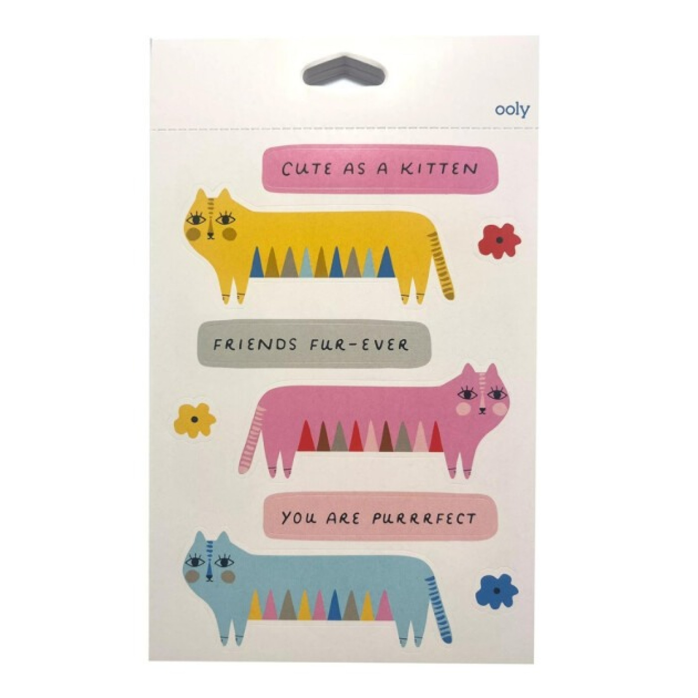 Ooly - Stickiville Çıkartma Kitabı - A Whole Lotta Stickers! Dress Up Cats - 120-215 - 810104681605