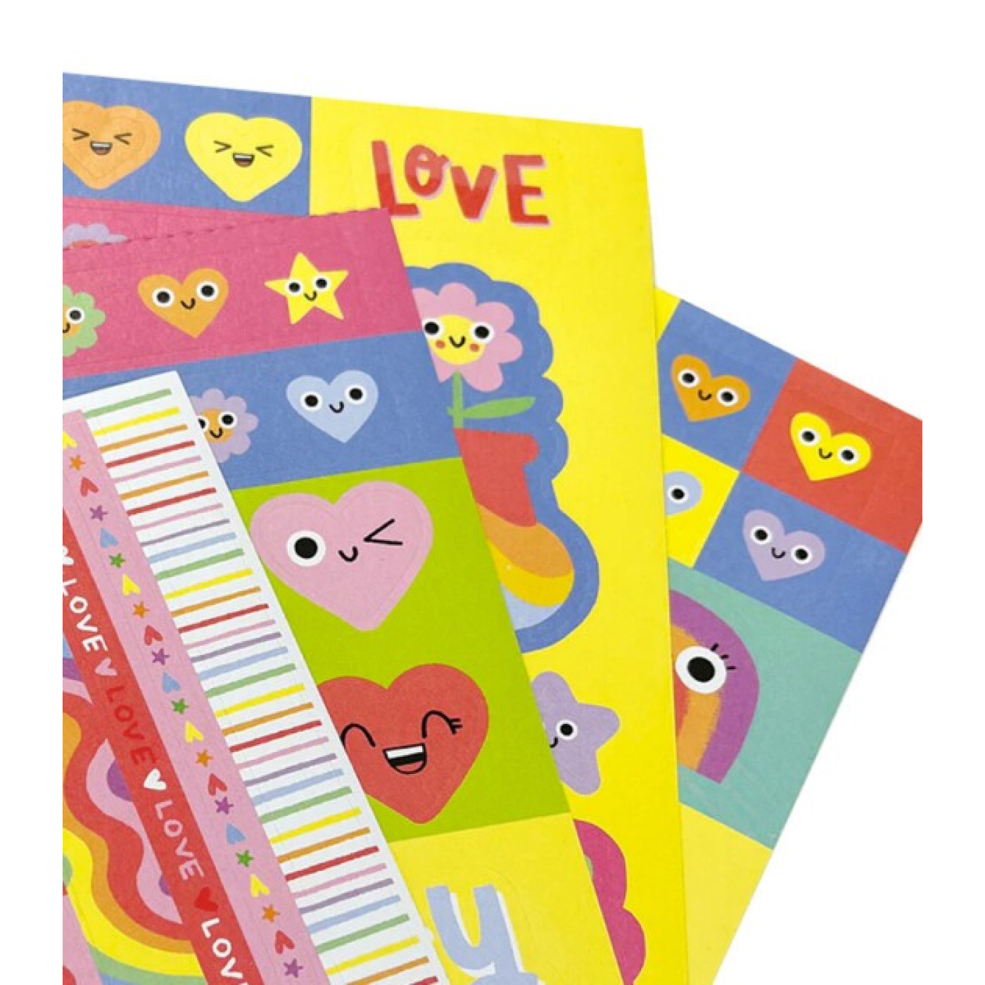 Ooly Stickiville Çıkartma Kitabı - Happy Hearts - 810104680073 - 810104680073