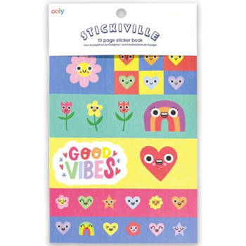 Ooly - Stickiville Çıkartma Kitabı - Happy Hearts