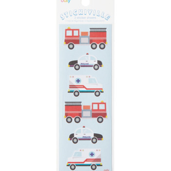 Ooly - Stickiville Çıkartmalar - Helping Vehicles