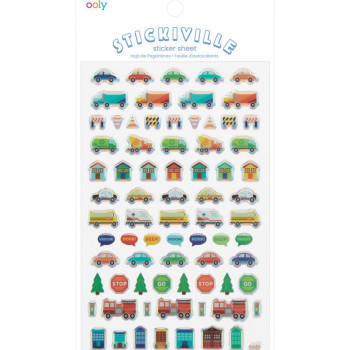 Ooly - Stickiville Çıkartmalar - Workin Wheels