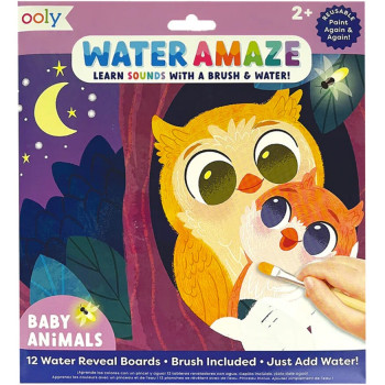 Ooly - Water Amaze Boyama Seti - Baby Animals