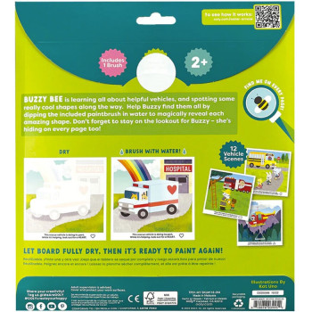 Ooly - Water Amaze Boyama Seti - Helpful Vehicles