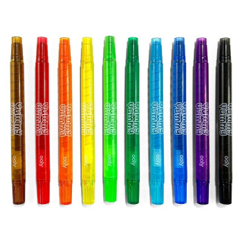 Ooly - Yummy Yummy Kokulu Çevirmeli 10Lu Boya Kalemi