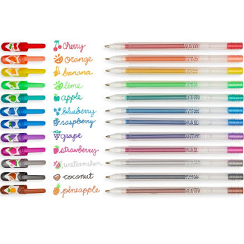 Ooly - Yummy Yummy Kokulu Simli 12'li Jel Kalem (2.0 mm Uçlu)