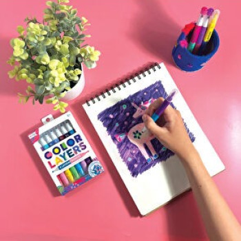 Ooly - Color Layers Çift Uçlu 8’Li Keçeli Kalem