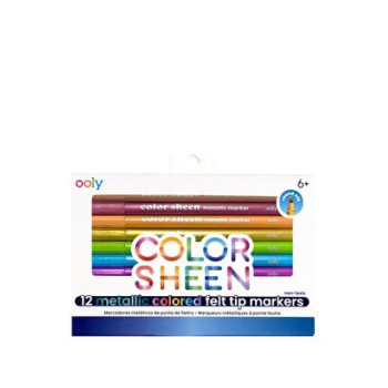 Ooly - Color Sheen Keçeli Kalem 12’Li Metalik Renkler Ooly - Color Sheen Keçeli Kalem 12’Li Metalik Renkler