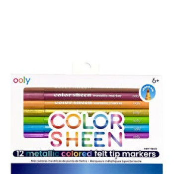 Ooly - Color Sheen Keçeli Kalem 12’Li Metalik Renkler