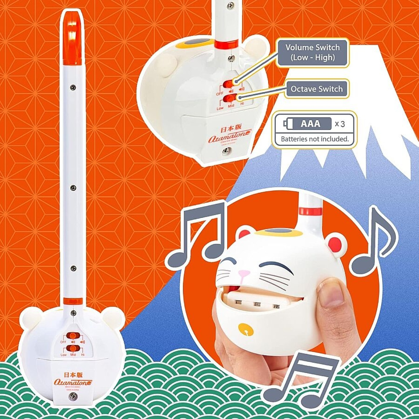 Otamatone Regular Lucky Cat – Elektronik Müzik Enstrümanı Otamatone Regular Lucky Cat – Elektronik Müzik Enstrümanı