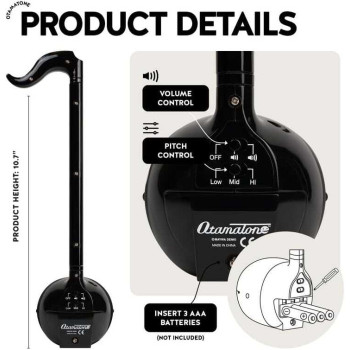 Otamatone Regular Black – Elektronik Müzik Enstrümanı Otamatone Regular Black – Elektronik Müzik Enstrümanı