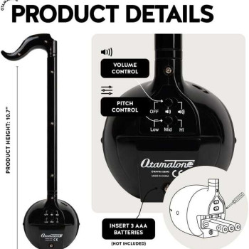 Otamatone Regular Black – Elektronik Müzik Enstrümanı