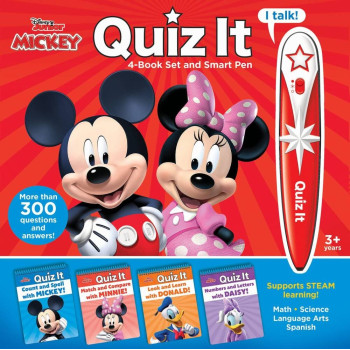 Disney: Mickey - Quiz it Pen - 4 Book Set and Talking Smart Pen