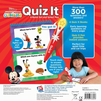 Disney: Mickey - Quiz it Pen - 4 Book Set and Talking Smart Pen Disney: Mickey - Quiz it Pen - 4 Book Set and Talking Smart Pen