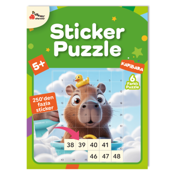 Sticker Puzzle - Kapibara - Çıkartmalı Yapboz Etkinlik Kitabı