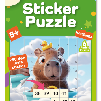 Sticker Puzzle - Kapibara - Çıkartmalı Yapboz Etkinlik Kitabı