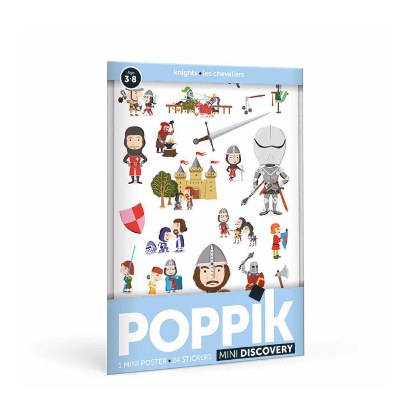 Poppik - Sticker Poster Mini Knights - 3760262411309 Poppik - Sticker Poster Mini Knights - 3760262411309 - 3760262411309