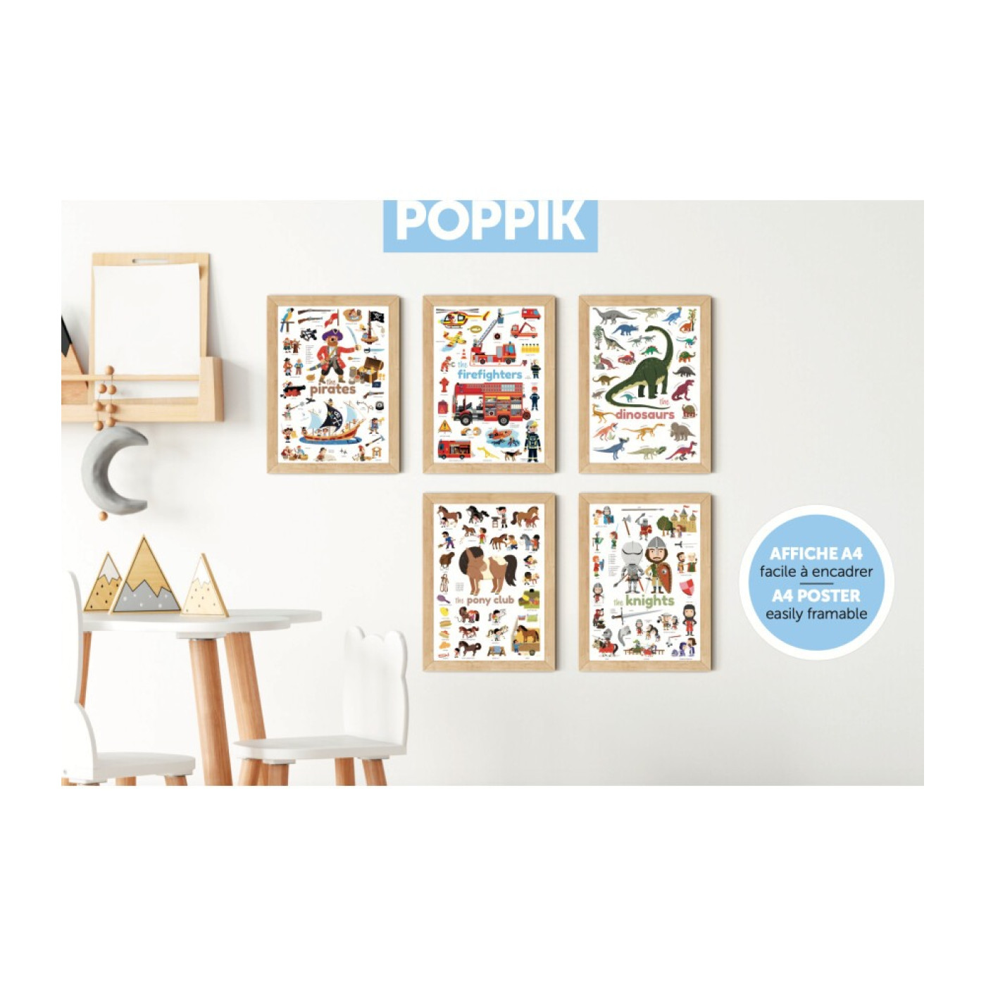 Poppik - Sticker Poster Mini Knights - 3760262411309 Poppik - Sticker Poster Mini Knights - 3760262411309 - 3760262411309