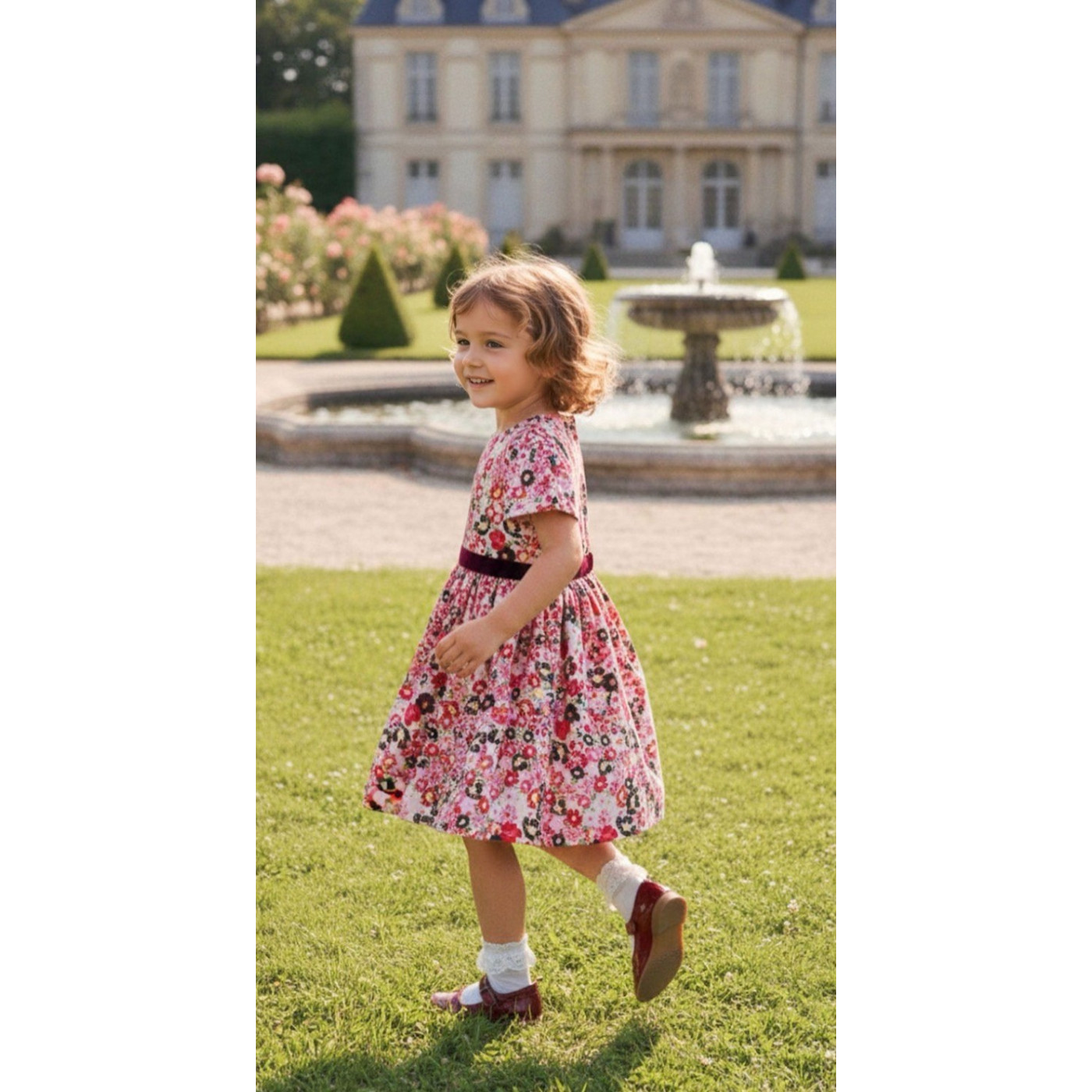 Priere Design - Pivoine Kısa Kollu Elbise 9 Yaş - 8690000005673 - 8690000005673