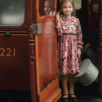 Priere Design - Pivoine Uzun Kollu Elbise 9 Yaş 