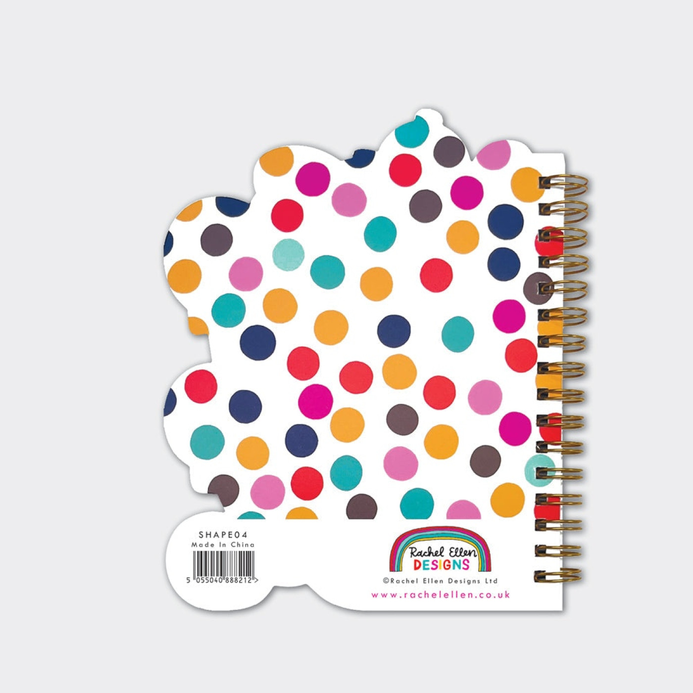 Rachel Ellen - Benekli Köpek Şekilli Tel Kapaklı Defter - 5055040888212 - 5055040888212