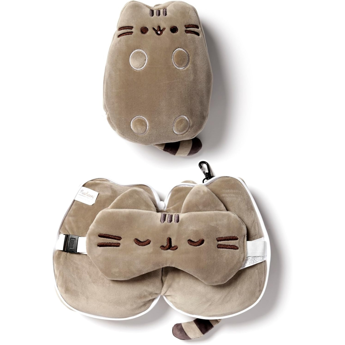 Relaxeazzz Seyahat Yastığı ve Göz Bandı Pusheen Kedi