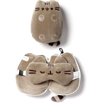 Relaxeazzz Seyahat Yastığı ve Göz Bandı Pusheen Kedi Relaxeazzz Seyahat Yastığı ve Göz Bandı Pusheen Kedi
