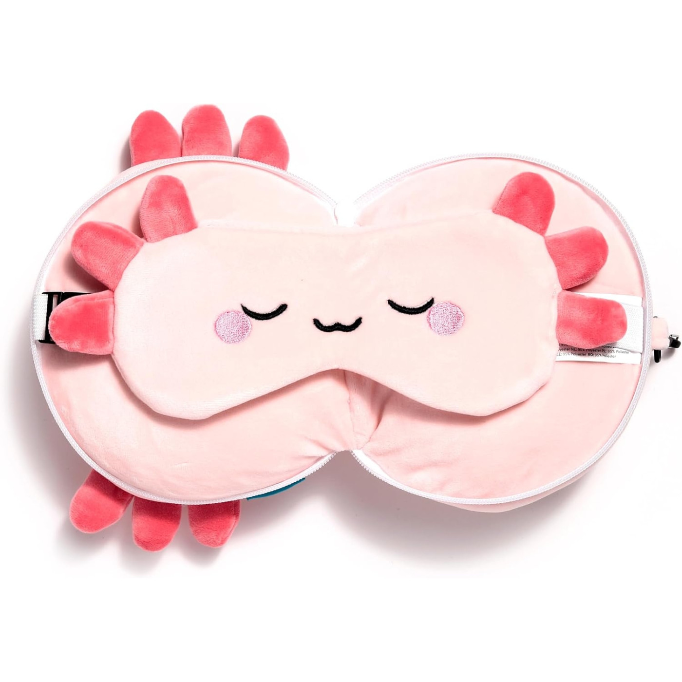 Relaxeazzz Seyahat Yastığı ve Göz Bandı Maddie The Axoloty