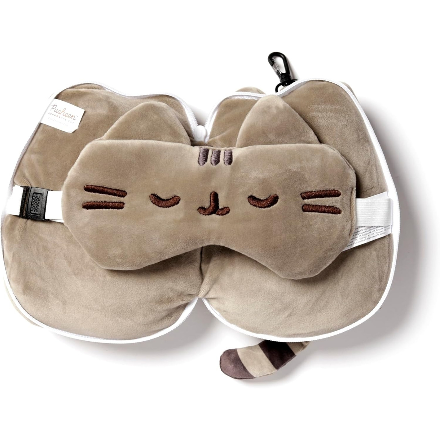 Relaxeazzz Seyahat Yastığı ve Göz Bandı Pusheen Kedi