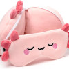 Relaxeazzz Seyahat Yastığı ve Göz Bandı Maddie The Axoloty