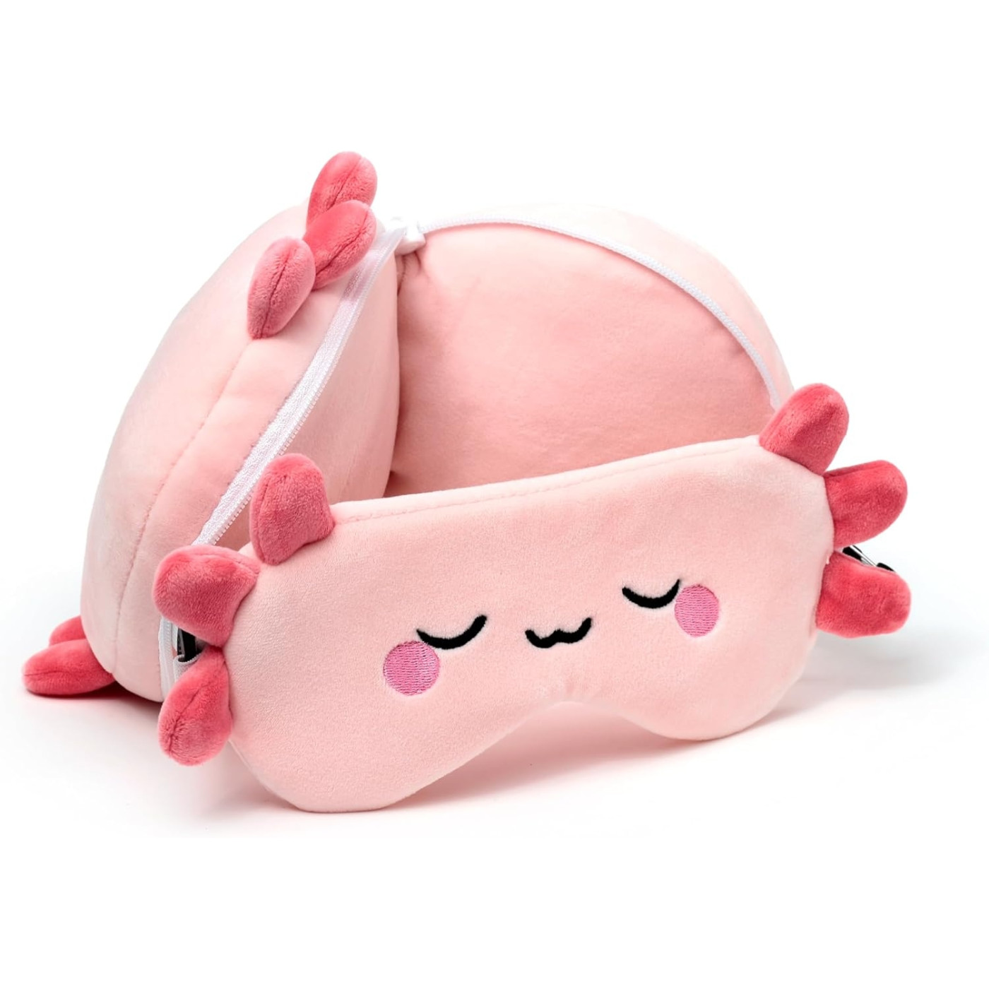 Relaxeazzz Seyahat Yastığı ve Göz Bandı Maddie The Axoloty
