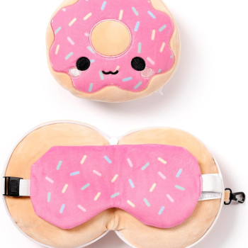 Relaxeazzz Seyahat Yastığı ve Göz Bandı Donut