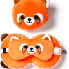 Relaxeazzz Seyahat Yastığı ve Göz Bandı Kırmızı Panda