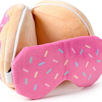 Relaxeazzz Seyahat Yastığı ve Göz Bandı Donut Relaxeazzz Seyahat Yastığı ve Göz Bandı Donut
