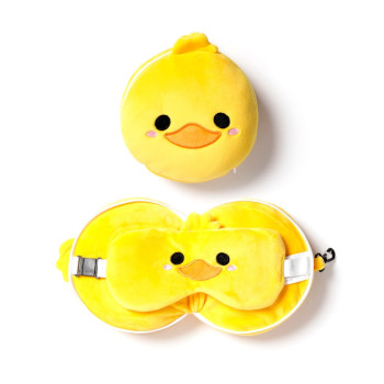 Relaxeazzz Duck Plush Seyahat Yastığı ve Göz Bandı Relaxeazzz Duck Plush Seyahat Yastığı ve Göz Bandı